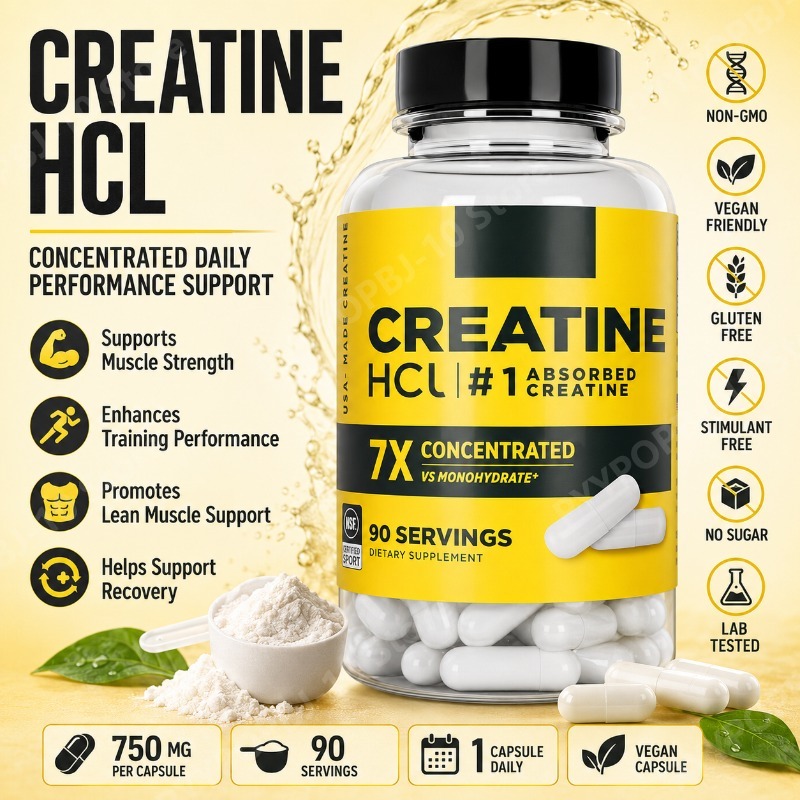 Nutrition In Fitness - Creatina HCl 750mg 90 Cápsulas, Suplemento