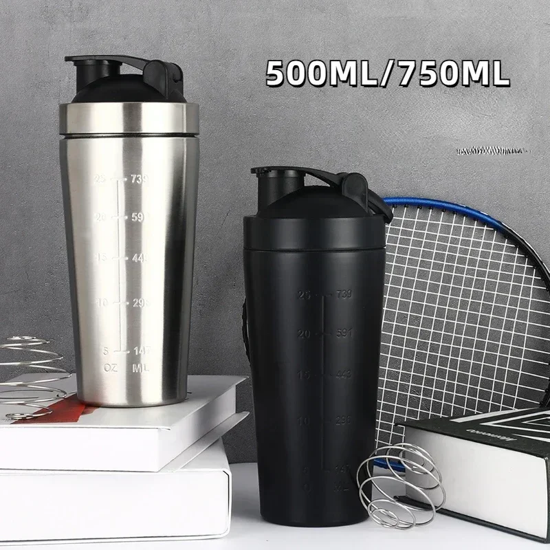 Nutrition In Fitness - Vaso Mezclador de Proteínas de Acero